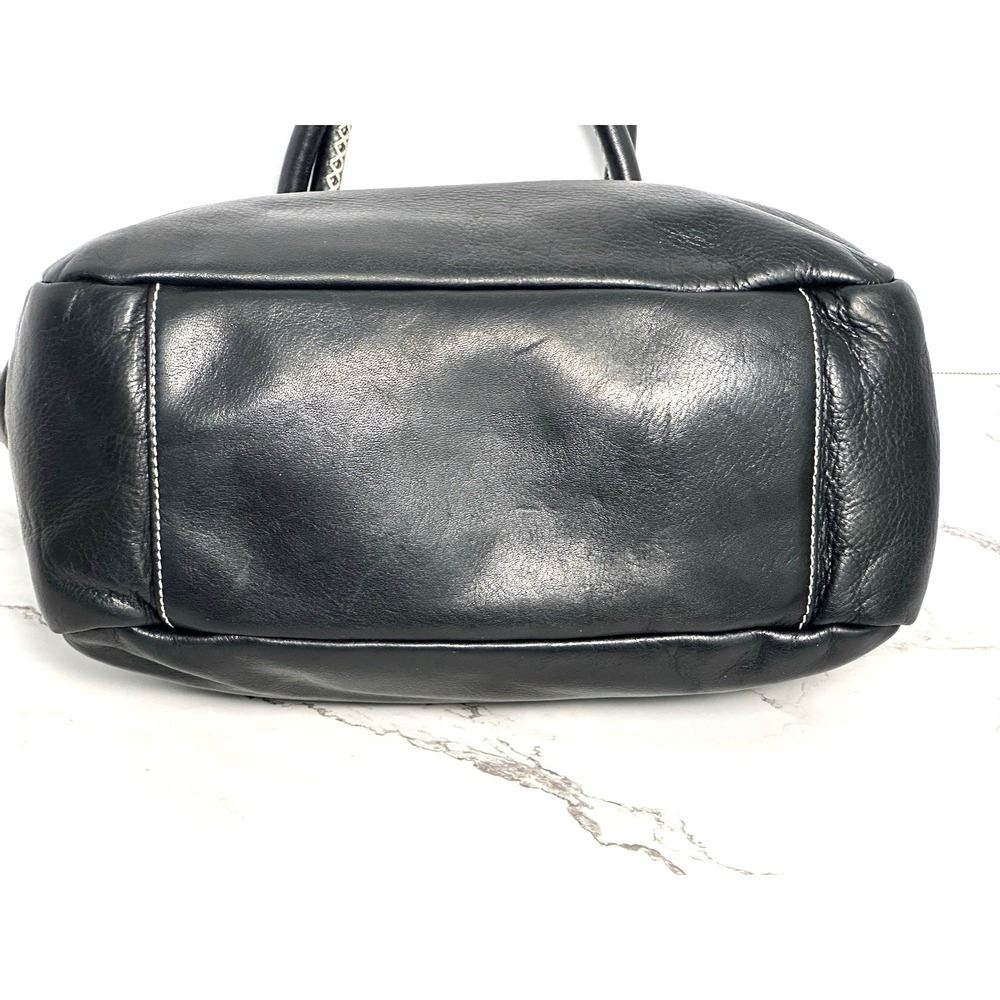 Ralph Lauren (LRL) Black Leather Tote Handbag - Picture 9 of 16